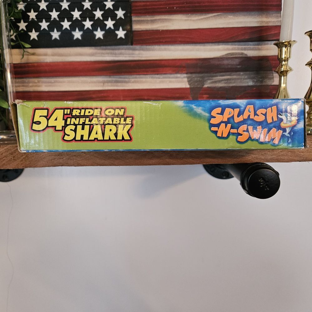 Splash-N-Swim 54" Ride On‎ Inflatable Shark - Picture 5 of 7